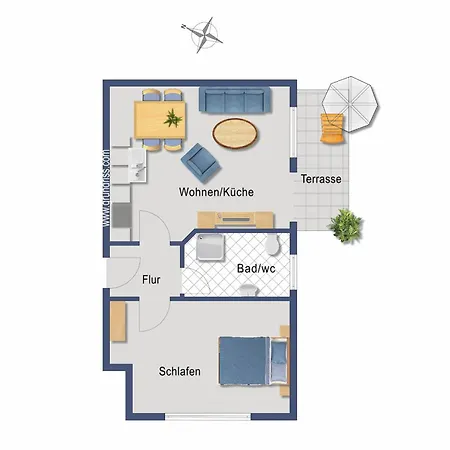 Kaja Seebruecke Apartmán Korswandt
